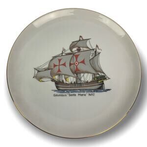 Vintage Eschenbach "Columbus Santa Maria 1492" Bavaria Germany Baronet China Shi